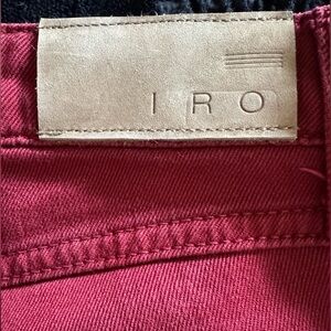 IRO Premium Denim Women's Rare color Red Hues Jeans - Pre-loved/EUC - Size 27
